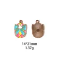 Paasei konijn legering oliedruppel hanger DIY sieraden accessoire sleutelhanger charms - Roze Prinses