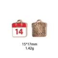 Pendentif breloque en alliage métallique émaillé calendrier de la Saint-Valentin accessoire de bij - Dinosaure Menthe