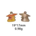 Schattige capybara legering oliedruppel hanger DIY sieraden accessoire detailweergave - Halve Maan Ster