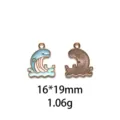 Leuke walvis geëmailleerde legering hanger charm voor DIY sieraden maken en sleutelhangers - #35 Patroon
