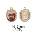 Emaille jam pot metaal bedel hanger DIY legering sieraden accessoires 16x21mm - US Maat 6
