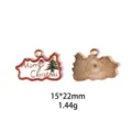 Pendentif en alliage de Noël détail, beau design d'arbre de Noël, taille 15x22mm. - Lettre Arbre de Noël B
