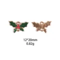 DIY legering Kerst hulst blad sieraden bedels hangers accessoires maat 12x20mm - Hulstbladeren