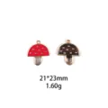 Paddestoel metaal legering hanger DIY sieraden maken accessoire knutselen item. - Paddestoelvorm