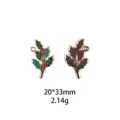 Kerst hulstblad legering hanger bedel voor DIY sieraden maken, armbanden en sleutelhangers. - Hulstblad Vorm