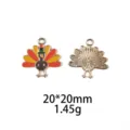 Gedetailleerd overzicht van kalkoen metalen legering bedelhangertje, maat 20x20mm. - Nautisch Thema