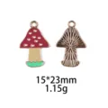 Rode paddenstoel hanger van legering voor DIY sieraden maken, maat 15x23mm, lichtgewicht. - Sportballen