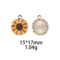 Zonnebloem metalen bedel hanger DIY legering accessoire detail opname voor sieraden. - #33 Paisley