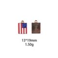 Onafhankelijkheidsdag Amerikaanse vlag metalen bedel legering DIY hanger sieraden accessoire - Blauwe Vrachtwagen