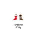 Kerstsok legering hanger bedel voor DIY sieraden maken sleutelhanger handwerk projecten - Kerstsok