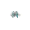 Pendentifs breloques en alliage métallique coquillage conque 3D bleu pour fabrication bijoux. - Conque Bleue
