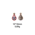 DIY legering ster hangertje 10x18mm sieraden accessoire voor leuke sleutelhangers. - #25 Patroon