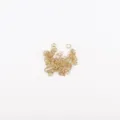 Dettaglio in primo piano anelli aperti dorati per creazione di gioielli e accessori. - Anellini di giunzione / 5mm (100 Pezzi/Confezione) / Oro