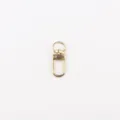 Moschettone in metallo dorato anello chiave per accessori di gioielli artigianali fai da te. - Portachiavi N. 3 / Confezione da 10 / Oro