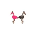 Flamingo alloy enamel pendant charm for DIY jewelry making, cute bracelet necklace key chain - Style 4