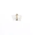 Wit hars vlinder metalen hanger detail voor handgemaakte DIY sieraden accessoires. - Wit