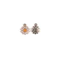 Detailopname van schattige madeliefje legering emaille bedels voor DIY sieraden. - #1 Witte bloem