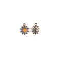 Gros plan détail de pendentif en émail alliage fleur marguerite pour vos bijoux DIY. - #6 Fleur bleue