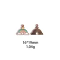 Gedetailleerd overzicht van emaille regenboog wolk legeringhanger, compact accessoire 16x19mm. - #7