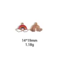 Detail emaille regenboog wolk hanger, legering materiaal, maat 14x19mm, DIY accessoire. - Up Huis Ballon