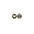 Pendentif cœur en émail alliage DIY accessoires de bijoux pour bracelet collier artisanat. - Style 5 (#5)