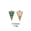 Metal enamel football field and sun pendant charms for DIY jewelry making and keychains. - Beige Polka Dot