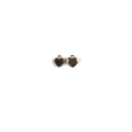Mini breloques en alliage coeur emaille accessoires de bijoux DIY pour porte-cles. - Noir