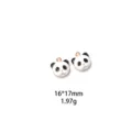 Charm pendentif émail alliage panda mignon pour fabrication de bijoux DIY porte-clés accessoires. - Style Panda (#6)