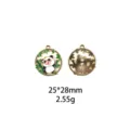 Mignon panda bambou alliage émail pendentif DIY bijoux accessoire charme 25x28mm loisirs créatifs - Style Chinois Panda Bambou (#18)