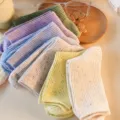 Süße japanische Slouch Socken für Damen, bunte Noppengarn Baumwolle mittelhohe Freizeitsocken. - Cremeweiß