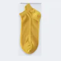 Damen Sommer gelbe Netz niedrige Knöchelsocken mit Lasche atmungsaktive Freizeitsocken - Einheitsgröße / Kurkuma