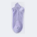Women light purple ankle socks summer thin mesh low cut boat socks for daily comfortable wear - One Size / Purple