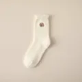 Weiß süße Kapiwaba Winter warme Socken, dicke Plüsch Nerz Fleece Bodensocken Variante. - Einheitsgröße / Cremeweiß