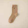 Süße Capybara Winter warme Plüsch Socken, gemütliche flauschige Mink Wolle Boden Socken. - Einheitsgröße / Khaki