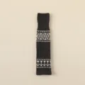 Fair Isle knitted leg warmers slouch socks autumn winter warm long calf socks fashion - One Size / Dark Gray