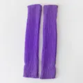 Purple knit leg warmers for women, long slouchy Japanese JK boot cuffs for stylish look. - 40CM / Purple