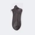 Donkergrijze korte herensokken, comfortabele casual ademende dagelijkse sokvariant. - donkergrijs