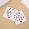 Pequeña tarjeta de ánimo con mensaje bonito para empaque de regalos y decoración - 7x7cm (1 Pza.)