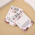 Set de tarjetas de felicitación navideñas, tarjetas de embalaje de Papá Noel para regalos. - 5.5x8cm (1 Pieza)