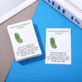 Tarjetas de felicitación de pepino de apoyo emocional juego de tarjetas de regalo divertidas alegría - Pepino en Escabeche / 5*7.5cm