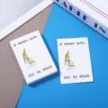 Divertida tarjeta de felicitación de plátano papel de tarjeta calmante emocional, regalo de fiesta. - Plátano / 5*7.5cm