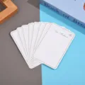 Juego de tarjetas de exhibicion de joyas de papel blanco para pendientes y collares pack - 7.5x12cm