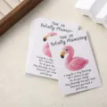 Cartes d'encouragement flamant rose mignon pour cadeaux, ensemble de cartes de vœux, papier. - Flamant rose