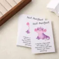 Carte de message d'encouragement axolotl dessin animé mignon petite carte en papier cadeau - Singe