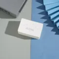 White multi-hole earring display card paper holder for jewelry packaging, minimalist design. - 7*4.5cm