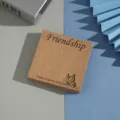 Tarjetas de exhibicion de collares y pendientes de papel kraft embalaje de joyas para venta - 8*8cm