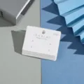 White earring display cards paper multi-hole packaging cards for jewelry studs and necklaces - 5.5x4cm 4 Holes
