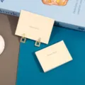 Pendientes colgantes geométricos de cristal en tarjeta, joyería elegante para mujeres. - 8x6cm 2 Agujeros / Beige
