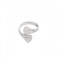 Minimalistische zilveren open ring, modern geometrisch design, stijlvol dagelijks sieraad. - Geometrische Driehoek(GD260405013)