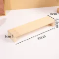 Présentoir en bois massif organiseur de bureau pour figurines cosmétiques bijoux support de stockage - Style Pont Petit / Longueur 35cm / Couleur bois naturel